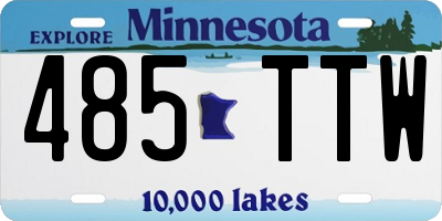 MN license plate 485TTW