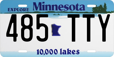 MN license plate 485TTY