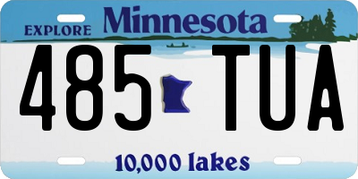 MN license plate 485TUA