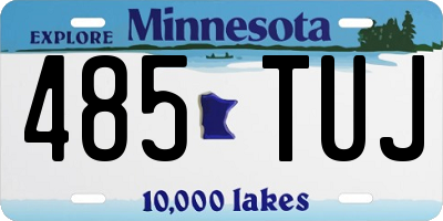 MN license plate 485TUJ