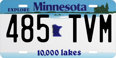 MN license plate 485TVM