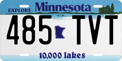 MN license plate 485TVT