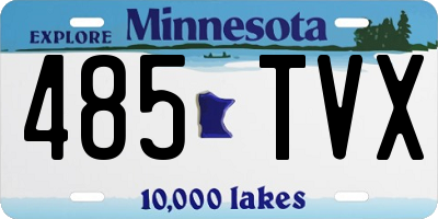 MN license plate 485TVX