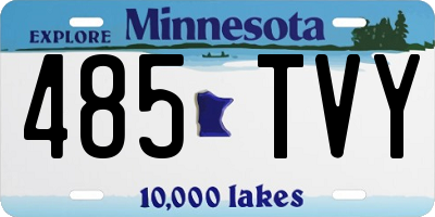 MN license plate 485TVY