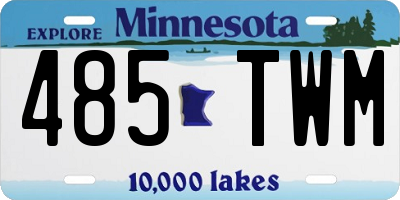 MN license plate 485TWM