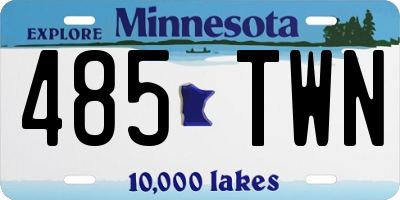 MN license plate 485TWN