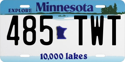 MN license plate 485TWT