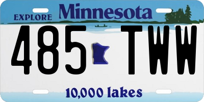 MN license plate 485TWW