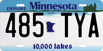 MN license plate 485TYA