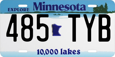 MN license plate 485TYB