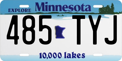 MN license plate 485TYJ