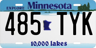 MN license plate 485TYK