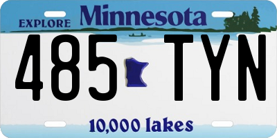 MN license plate 485TYN