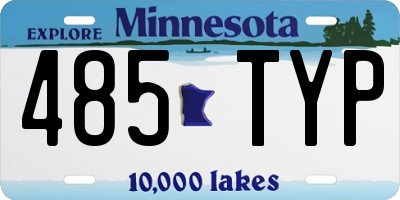 MN license plate 485TYP