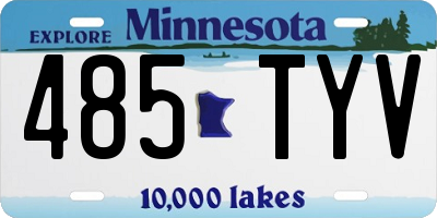 MN license plate 485TYV