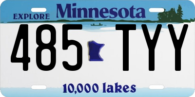 MN license plate 485TYY