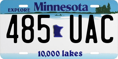 MN license plate 485UAC