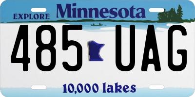 MN license plate 485UAG