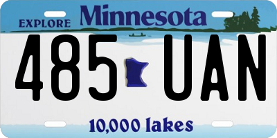 MN license plate 485UAN