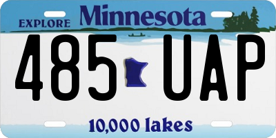 MN license plate 485UAP