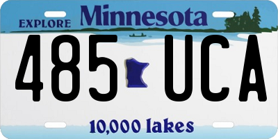 MN license plate 485UCA