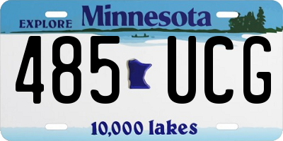 MN license plate 485UCG