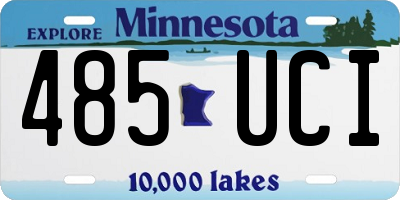 MN license plate 485UCI