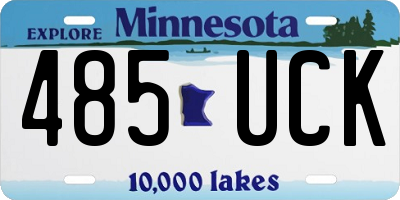 MN license plate 485UCK