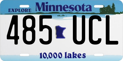 MN license plate 485UCL
