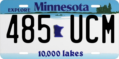 MN license plate 485UCM