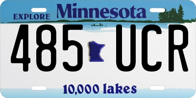 MN license plate 485UCR