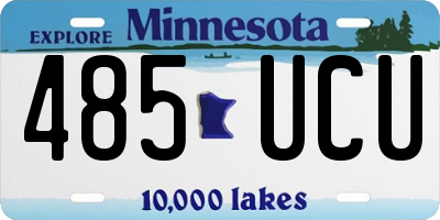 MN license plate 485UCU