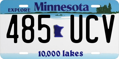 MN license plate 485UCV