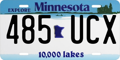 MN license plate 485UCX