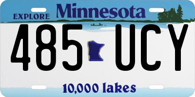 MN license plate 485UCY