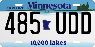 MN license plate 485UDD