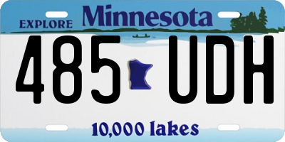 MN license plate 485UDH