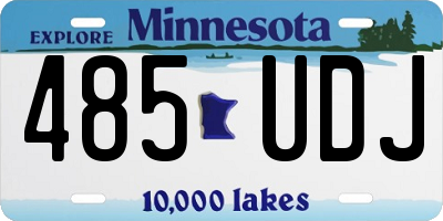 MN license plate 485UDJ
