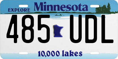 MN license plate 485UDL