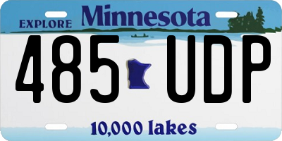 MN license plate 485UDP