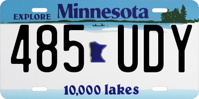 MN license plate 485UDY