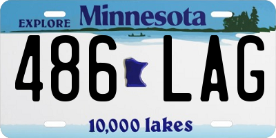 MN license plate 486LAG