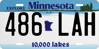 MN license plate 486LAH