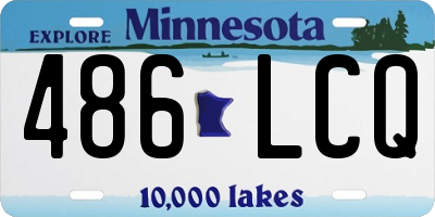MN license plate 486LCQ