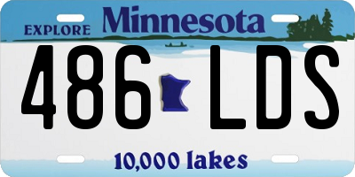 MN license plate 486LDS
