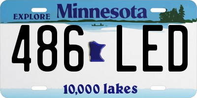 MN license plate 486LED