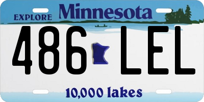 MN license plate 486LEL
