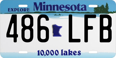 MN license plate 486LFB