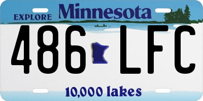 MN license plate 486LFC