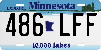 MN license plate 486LFF